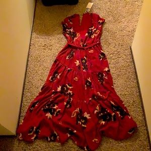 NWT FREE PEOPLE FLORAL MAXI DRESS